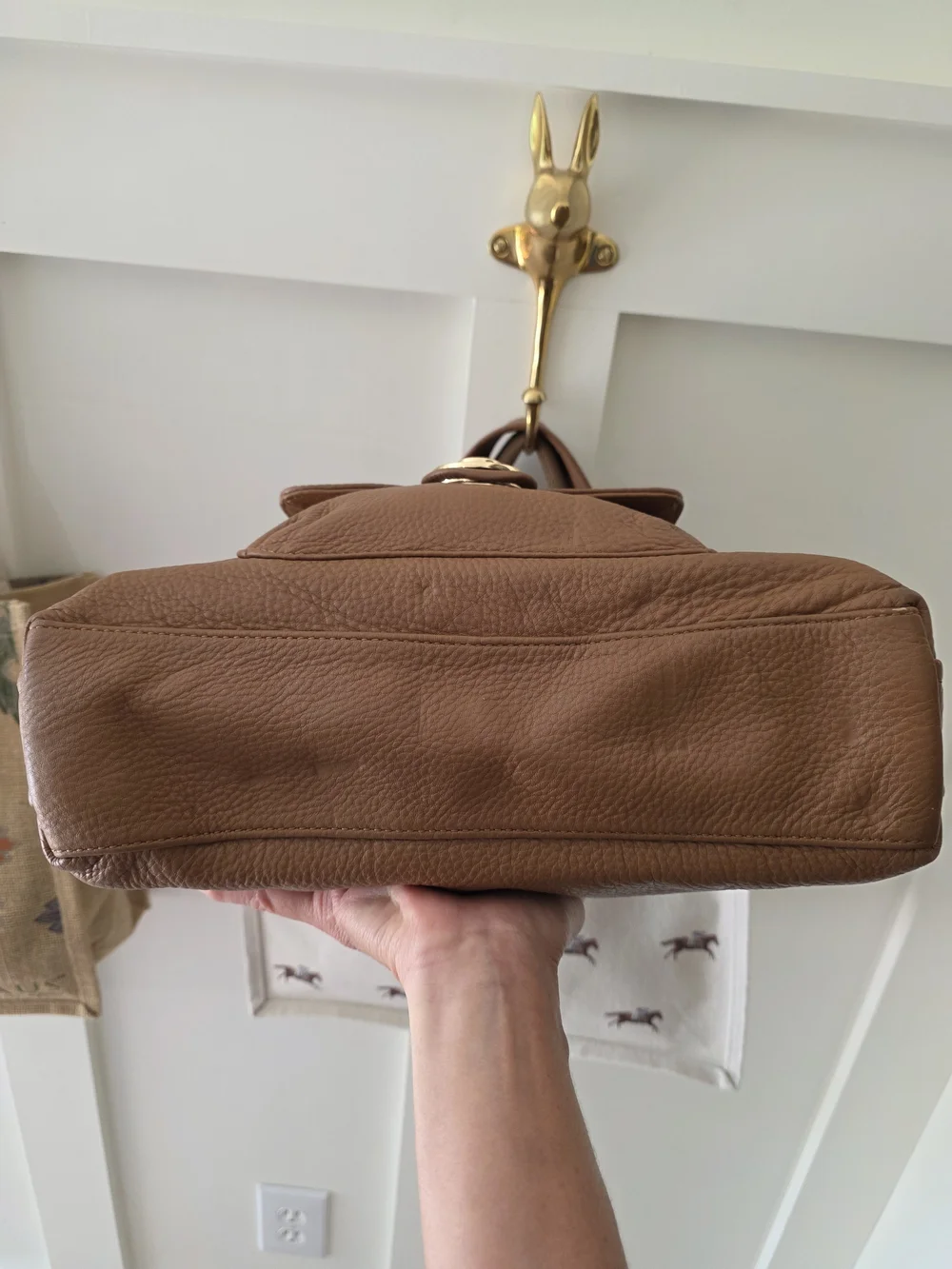 Michael Kors Caramel/Cognac Brown Leather Shoulder Bag